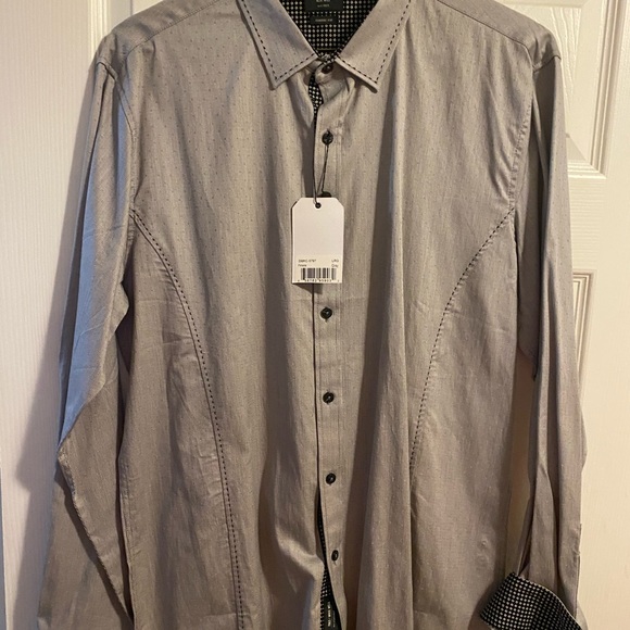 7 diamonds Mens button up long sleeve shirt - Picture 2 of 2